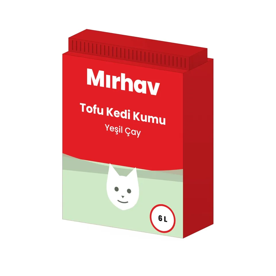 Mırhav Yeşil Çaylı Tofu Kedi Kumu 6 L